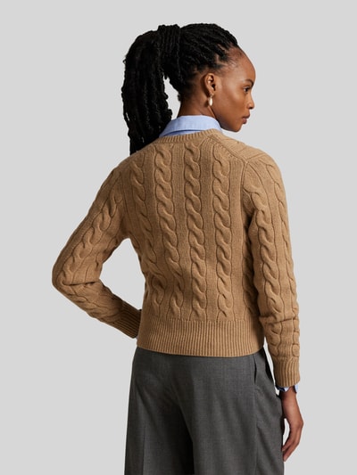 Polo Ralph Lauren Regular Fit Strickjacke aus Wolle mit Kaschmir-Anteil Camel 5