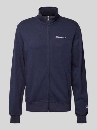 CHAMPION Sweatjacke mit Label-Stitching Dunkelblau 2