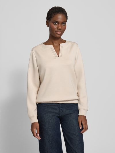 Tom Tailor Regular Fit Sweatshirt mit Viskose-Anteil Sand 4