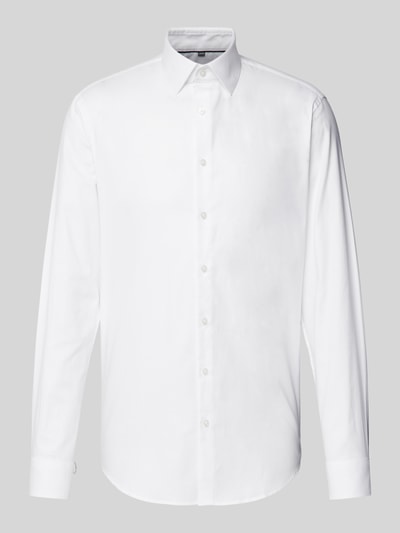 Jake*s Koszula biznesowa o kroju slim fit z kołnierzykiem typu kent Biały 2