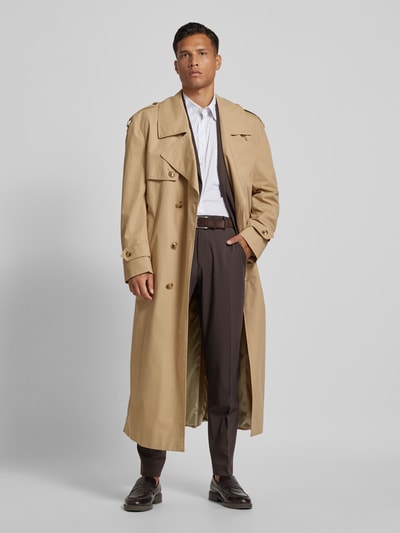 Baldessarini Trenchcoat met strikceintuur, model 'Cleo' Beige - 1