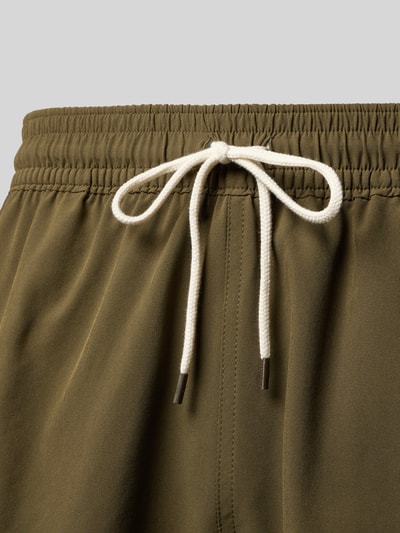 Polo Ralph Lauren Underwear Badeshorts mit Logo-Stitching Modell 'TRAVELER' Oliv 2