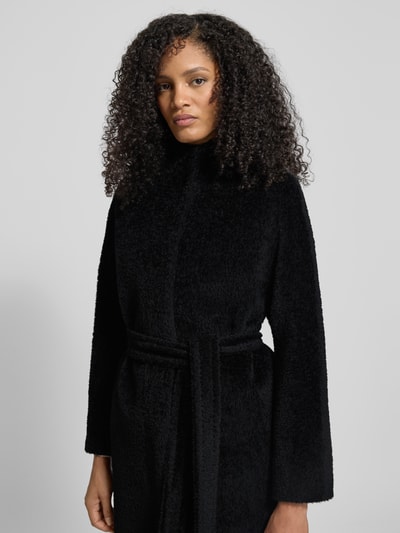 Max Mara Studio Płaszcz wełniany z mieszanki wełny z alpaki model ‘FERITO’ Czarny 3