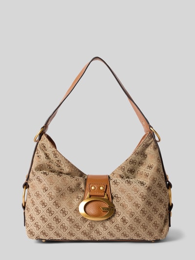 GUESS Handtasche mit Logo-Muster Modell 'CAMDEN' Cognac 1