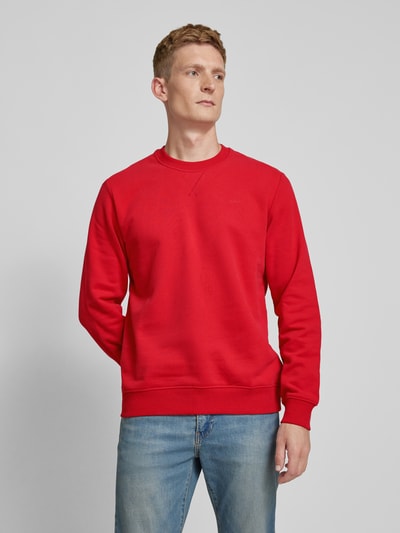 s.Oliver RED LABEL Sweatshirt mit Rundhalsausschnitt in unifarbenem Design Rot 4