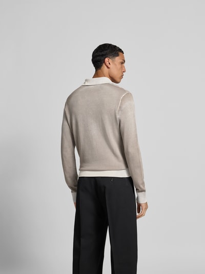 Diesel Sweatshirt mit Polokragen Hellgrau 5