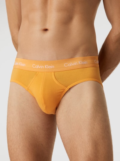 Calvin Klein Underwear Slip mit Logo-Bund im 3er-Pack Orange 3