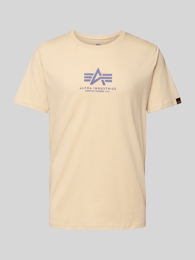 Alpha Industries T-Shirt mit Label-Print Offwhite 2