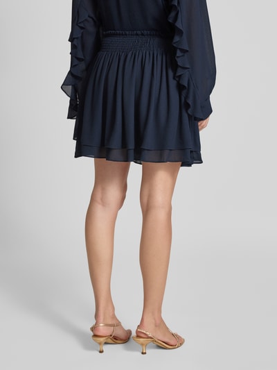 Essentiel Antwerp Mini-Rock mit Crêpe-Struktur Modell 'ISMILE' Marine 5