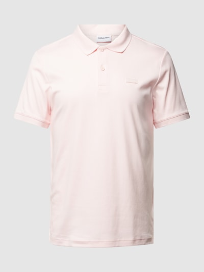 CK Calvin Klein Poloshirt mit Label-Detail Hellrosa 2