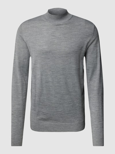 SELECTED HOMME Gebreide pullover met turtleneck, model 'TOWN' Zilver - 2