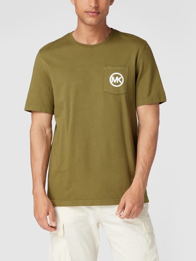 MICHAEL Michael Kors T-Shirt mit Logo-Print Oliv 4