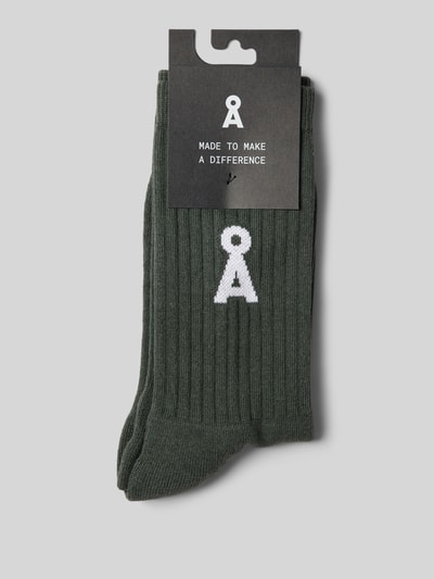 Armedangels Socken mit Label-Detail Modell 'SAAMUS' Dunkelgrau 3