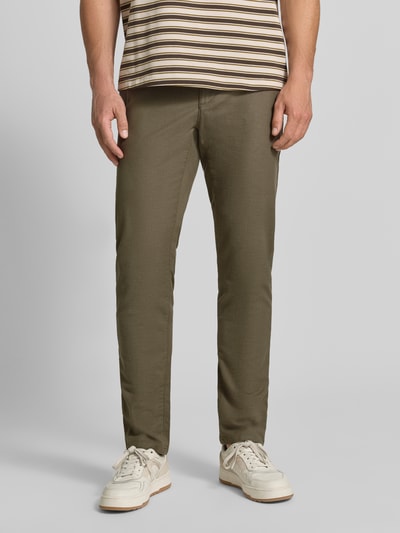 MCNEAL Kleingemusterte Hose mit Gesäßtaschen Oliv 4