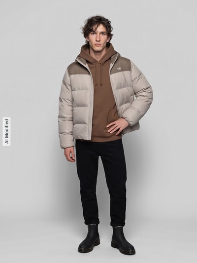 adidas Originals Gewatteerd jack met capuchon Zand - 1