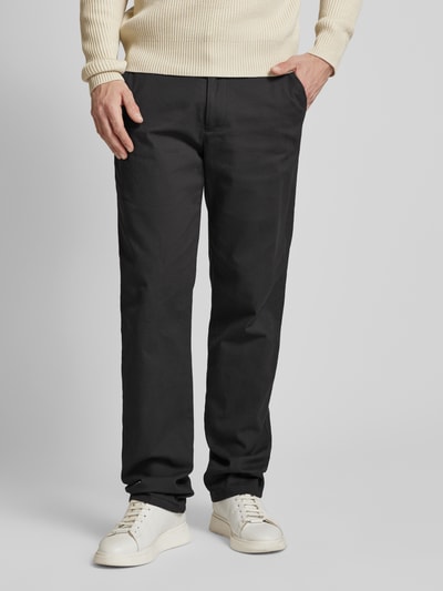 Christian Berg Men Regular fit broek met riemlussen Donkergrijs - 4