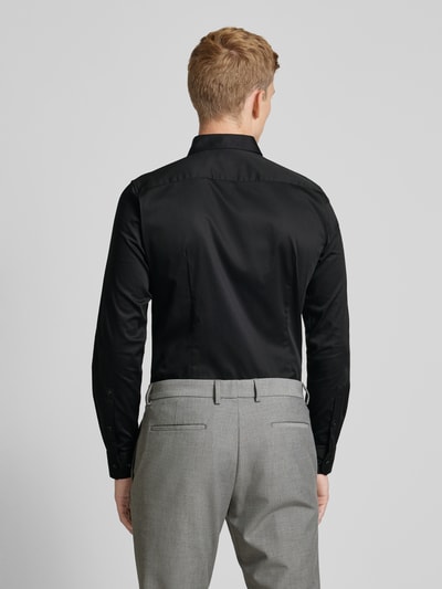 JOOP! Collection Slim fit zakelijk overhemd met kentkraag, model 'Pit' Zwart - 5