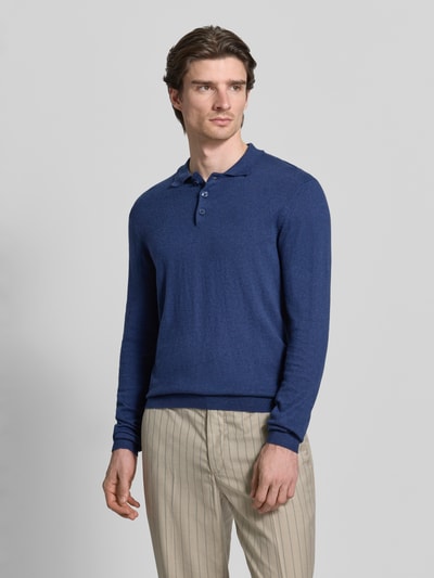 Casual Friday Strickpullover aus Baumwoll-Kaschmir-Mix Modell 'FRODE' Blau 4