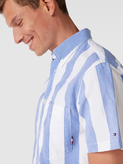 Tommy Hilfiger Regular fit vrijetijdsoverhemd met streepmotief Blauw - 3