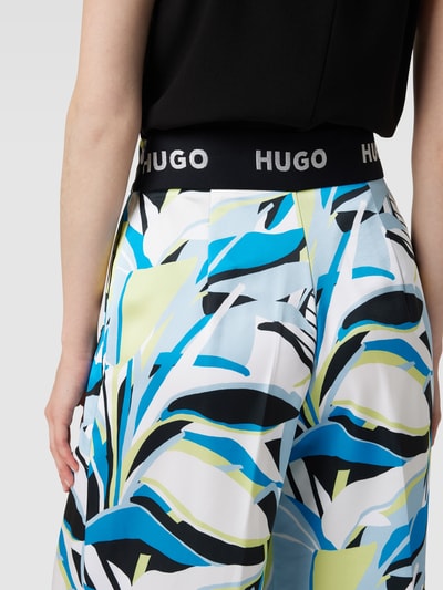 HUGO Culotte mit floralem Allover-Muster Modell 'Haniana' Bleu 3