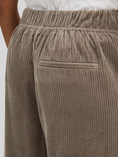 Marc O'Polo Wide Leg Cordhose aus reiner Baumwolle Taupe 3