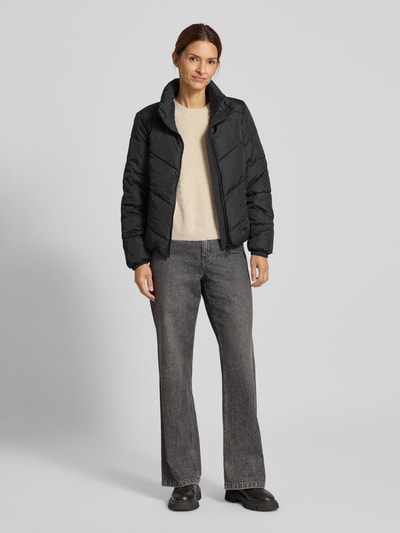 Vero Moda Regular Fit Steppjacke mit Stehkragen Modell 'LIGARIO' Black 1