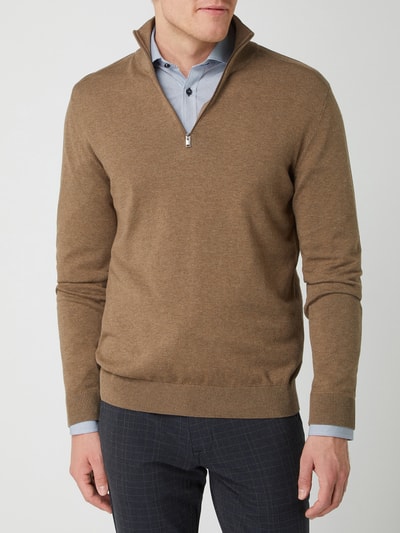 Selected Homme Troyer aus Baumwolle Modell 'Berg' Sand 4