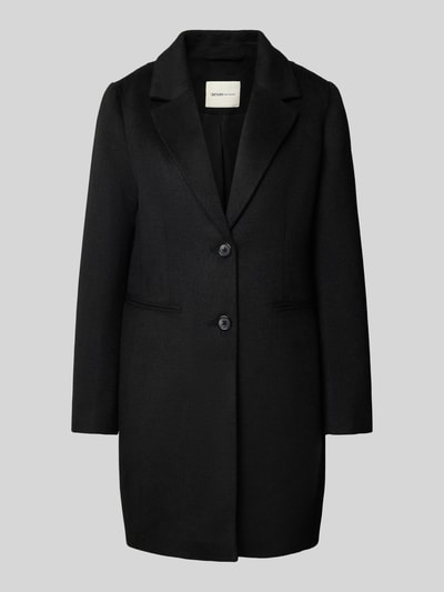 Tom Tailor Denim Płaszcz o kroju slim fit z dodatkiem wełny Czarny 2