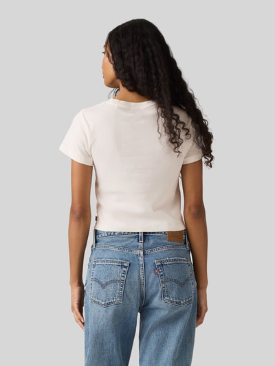 Levi's® Regular Fit T-Shirt mit Motiv-Stickerei Modell 'ESSENTIAL' Ecru Melange 5