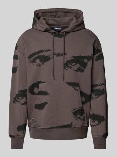 The Hundreds Hoodie met kangoeroezak, model 'SURVEILLANCE' Antraciet - 2