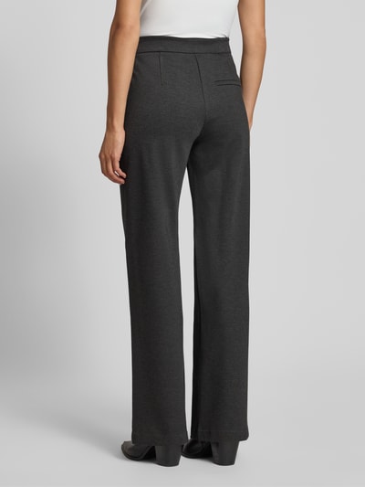 MAC Loose fit stoffen broek van viscosemix, model 'Chiara' Antraciet - 5