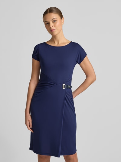 Lauren Ralph Lauren Nauwsluitende businessjurk met riem model 'JAVAS' Marineblauw - 4