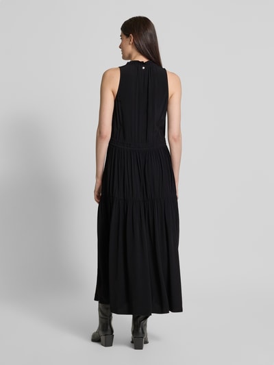 MOS MOSH Maxikleid mit Tunikakragen Modell 'Sabri' Black 5