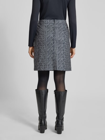 Christian Berg Woman Spódnica o długości do kolan z zamkiem błyskawicznym Czarny 5