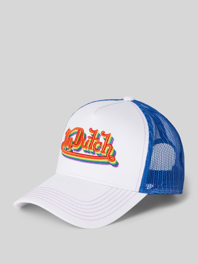 Von Dutch Trucker-pet met labelpatch, model 'NEWARK' Blauw - 1