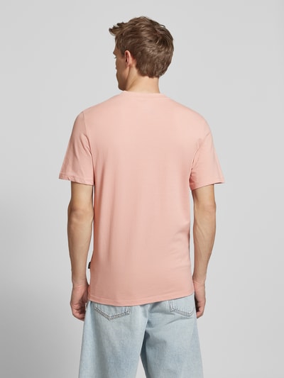 Blend T-shirt met motief- en statementstitching, model 'JOBBE' Oudroze - 5