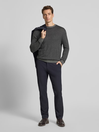 ARMANI EXCHANGE Gebreide pullover met zijde Donkerblauw - 1