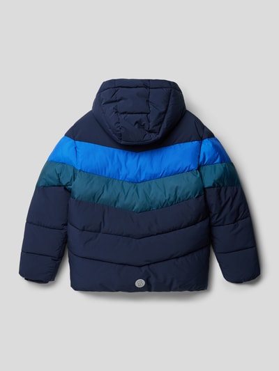 s.Oliver RED LABEL Gewatteerd jack met streepmotief Marineblauw - 3