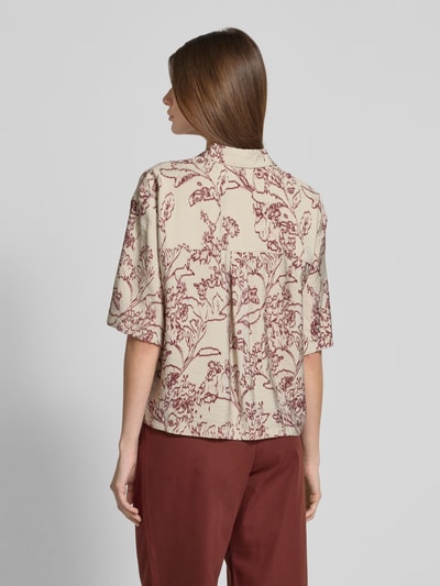 JAKE*S STUDIO WOMAN Blouse van viscosemix met 1/2-mouwen Roestrood - 5