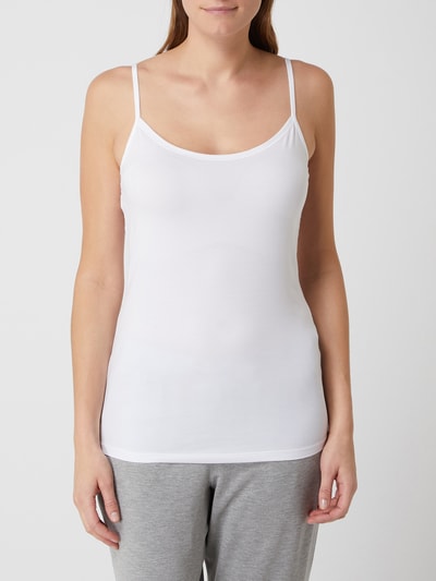 Hanro Top met stretch, model 'Cotton Sensation' Wit - 4