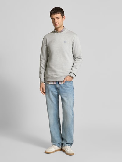 Scotch & Soda Sweatshirt met ribboorden Lichtgrijs gemêleerd - 1