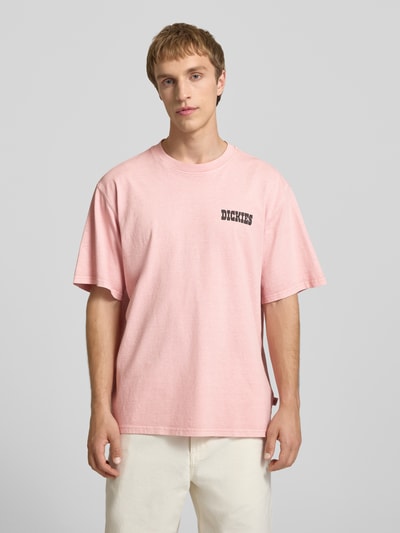 Dickies T-Shirt mit Logo und Rundhalsausschnitt Hellrosa 4