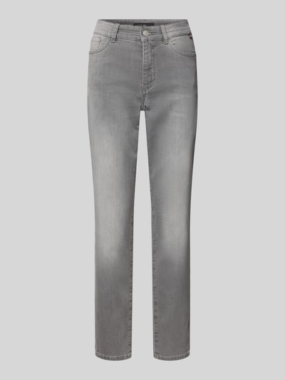 Marc Cain Slim fit jeans in 5-pocketmodel Lichtgrijs - 2