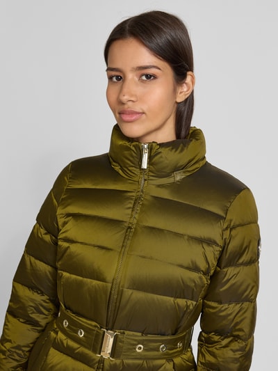 MICHAEL Michael Kors Gewatteerd jack met imitatiebont, model 'Trimmed' Olijfgroen - 3