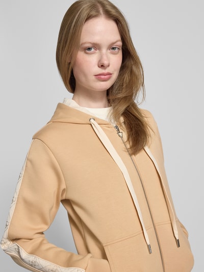 Guess Sweatjacke mit Kapuze Beige 3