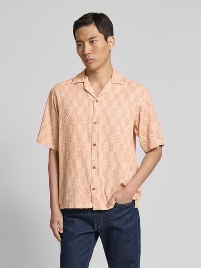 Jack & Jones Premium Regular fit vrijetijdsoverhemd met 1/2-mouwen, model 'BLUVINCENT' Oranje - 4