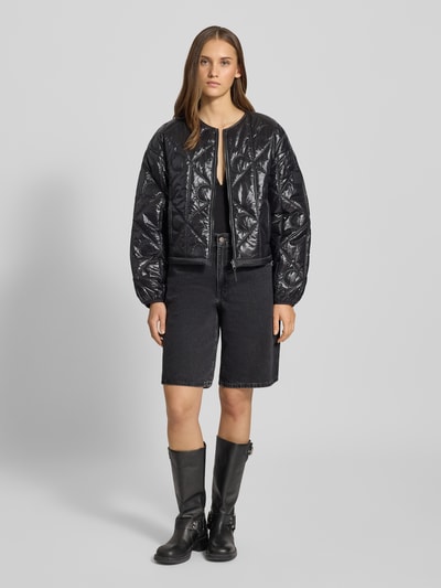 Calvin Klein Jeans Aan twee kanten draagbaar relaxed fit gewatteerd jack Zwart - 1