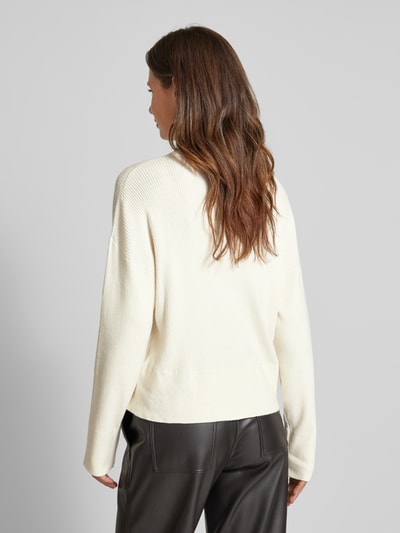 QS Strickpullover mit Turtleneck Offwhite 5