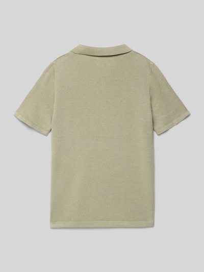 Productfoto, Regular Fit poloshirt met logo-stitching model 'Rebro' van Jack & Jones, puur katoen, polokraag, korte mouw, ruglengte maat 140: 51 cm