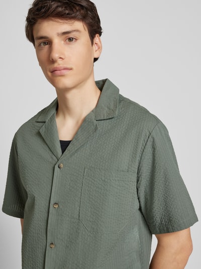 Only & Sons Freizeithemd mit Brusttasche Modell 'EYE' Mittelgrau 3